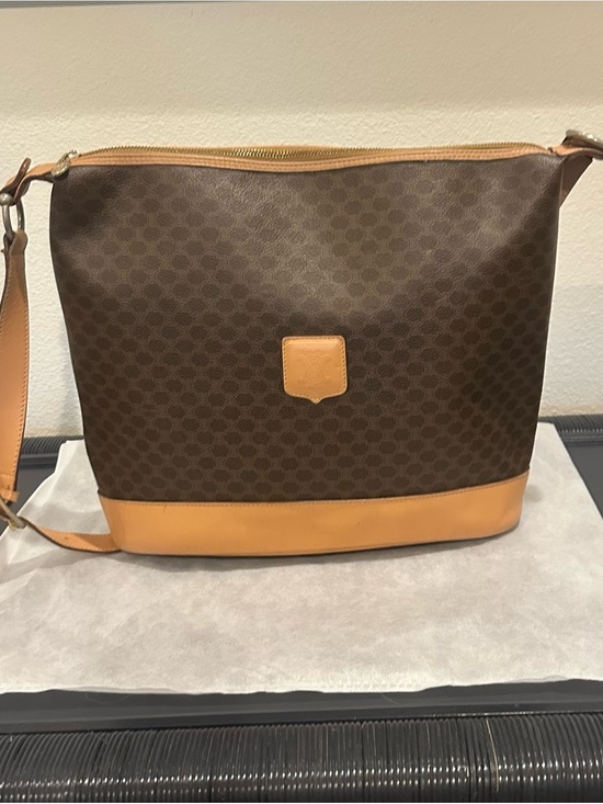 Celine Handbags - Celine Brown and Tan Shoulder Bag